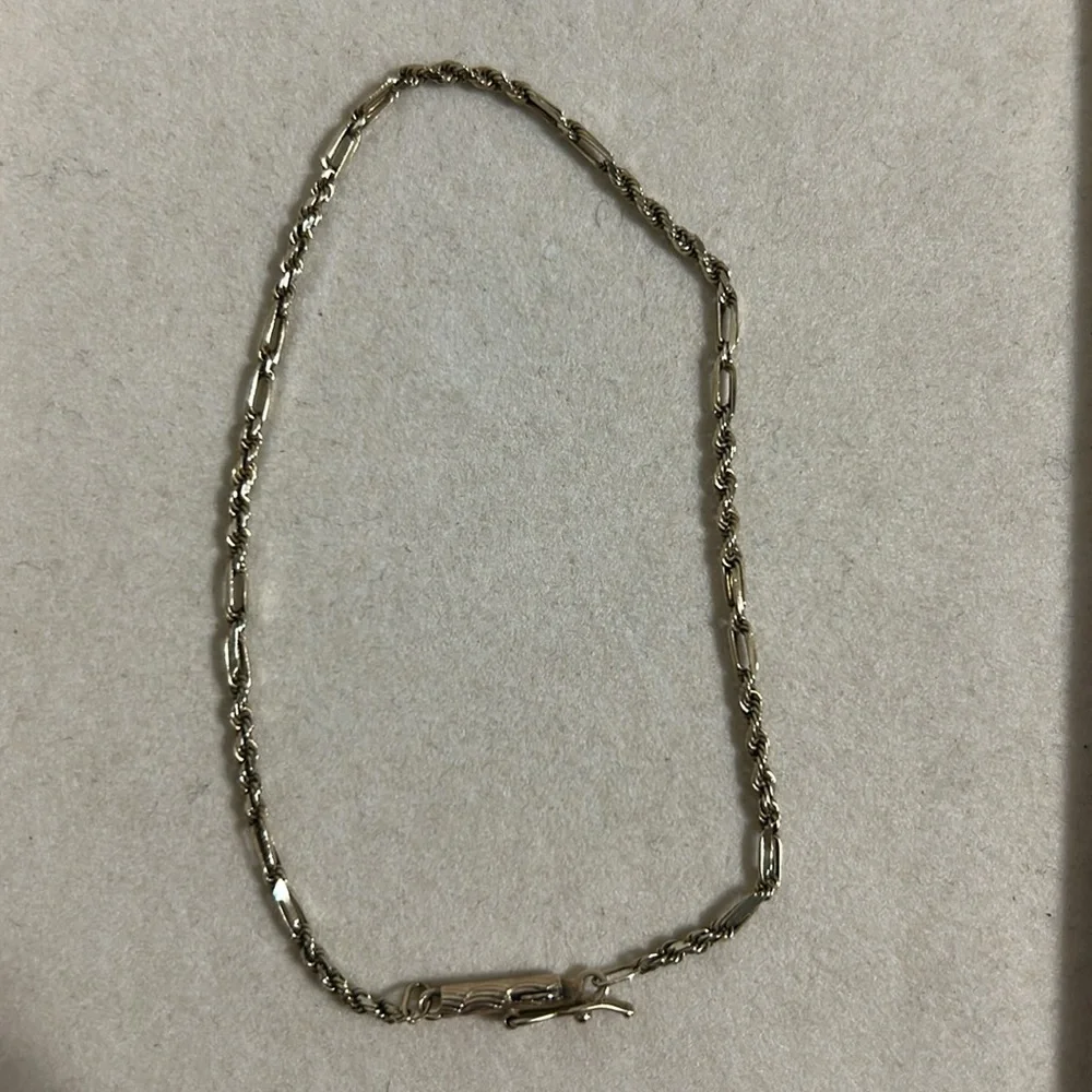 14K Gold Rope Chain Bracelet - Picture 4 of 8